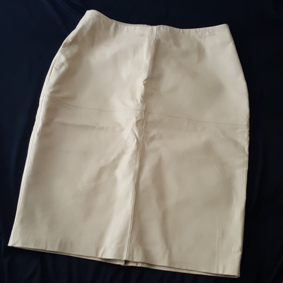 Newport News Dresses & Skirts - Leather Midi Skirt